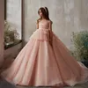 Preciosos vestidos de la joya del color rosa del cielo del cielo de la niña de la niña de los vestidos de fiesta/fiesta de la niña vestidos de niña de las flores de las niñas de todos los días, ropa para niños SZ 2-10 D413330