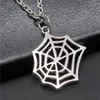 Colliers de pendentif 1pcs Collier Web Spider pour femmes bijoux de fabrication de chaîne de cadeaux Longueur 43 5cm