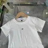 Lüks Bebek Takipleri Saçak Kenar Tasarım Kızlar Elbise Takım Çocuk Tasarımcı Giysileri Boyutu 90-150 cm T-Shirt ve Leopar Baskı Kısa Etek 24 Nakara