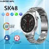 Orologi Xueseven SK48 1.62 pollici Smartwatch a schermo intero BT Call Monitoraggio Salute GPS Sport Track NFC Compass IP68 Waterproof Men's Watch