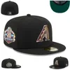 2024 Men Fashion Hip Hop Snapback Hats Arizona Flat Peak Полноразмерные закрытые шапки Все командные шляпы в размере 7-8 H37-4.13