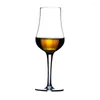 L les verres à vin Bourbon Brandy Cognac Crystal Glass Tulip Snifter Totting Firefred Free Free Free Glass Great for Spirit Drink-Whiskey