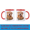 Muggar 11oz/330 ml Anpassade husdjursälskare PO Exclusive Coffee Mug med bild Ceramics Cups Milk Cup för vänner Pargåvor