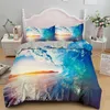 Bedding Sets 3D Sea Wave Series Set Print Duvet Cover Home Textiles