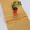 Tapisseries 1pcs à paillettes coureuse gold rose argent pour les mariages en tissu de fête décoration