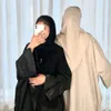 New Dubai Open Abaya Muzułmańskie kobiety Elegancka księżyc haftowa szlafrok szaty indyka arabska Kimono płaszcz Eid Ramadan Islam ubranie
