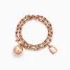 10A+ hardwear Bracelets Ball and lock decoration 18k gold and pure silver Bracelet New York jjgnh521