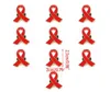 10pcs/Lot HIV Biżuteria Emalia Czerwona Boża Brawobowa Brawełka Surng Breast Cancer Awareness Hope Lapel Buttons 4129891