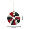 Decorative Flowers Macrame Christmas Wreath Multicolor Knitted Wall Art Ornament Sign Hanging Dream Catcher Wedding Party Gifts