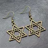 Dangle Earrings 1Pair Star of David Hoopカップルペンダントジュエリー製造用品アイテムフックサイズ18x19mm