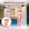 Декоративные фигурки 100D Полиэфирная столовая украшения входные дверь куплетки для вечеринки на открытом воздухе Рождество