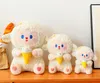 Nouvelle crème glacée petite poupée mouton dessin animé coton mouton peluche jouet fille coeur coeur enfant cadeau d'anniversaire poupée en gros