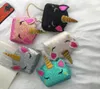 5 Styles Children Bolsa Unicorn Bolsas de ombro de cadeia Bling Liginas Cartoon Bag Crossbody Crianças Mensageiro Coin Purse Party Presente Who5744126