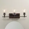 Väggklockor 22 "Modern 3-ljus Vanity Light Bronze Metal Base Glasskuggor Bulbs Inklassificerade inte godsdekoration för sovrummet