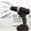 21V Impact Drill with Brushed 1500rpm Mini Wireless Power House Tools Lithium Battery Charging Electric Dril 240407