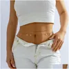 Cadeias de barriga boho mtilayer cadeia feminina simples y contas de cristal biquíni biquíni praia jóias de verão entrega de gotas de gotas de gotas dhunu