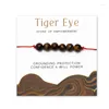 Strand Tiger Eye Stone of Empowerment Crystal Bracelet Natural Positive Energy Bijoux Protection Gift