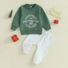 Pantaloni set di vestiti autunnali per ragazzi per bambini abiti natalizi a maniche lunghe top e pantaloni da cofano