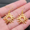 Bengelen oorbellen 1pair zon man vrouwen accessoires sieraden maken items haak maat 18x19mm