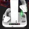 Ładowarki do podwójnej kontrolera Serii Serii Xbox Pionowe stojaki pionowe Chłodzenie Wentylatora ładowarka dla konsoli Xbox One/S
