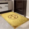 Mat de sol de cinq éléments avec le caractère de bon augure Fu pour entrer dans la porte dorée des ménages attirant la richesse et les trésors de la porte du ménage Foyer Liv