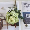 Декоративные цветы искусственные шелковые розы ветвь свадебная пография цветография дома гостиная гостиная обеденный стол розовый имитация сухой декор