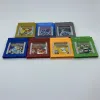 Accessories Red/Blue/Yellow/Green/Silver/Gold/Crystal GB/GBC Game in Box for Poke GB and GBC No Manual