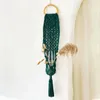 Gobelin macrame Wall wiszący gobelin bohemian w stylu bawełniany tkanie rąk do dekoracji kwiatów salon sypialnia dekoracja domu