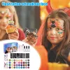 Supplies 36 Colors Set Waterproof Glitter 5 Brushes 3 Glues Kit for Temporary Tattoo Kids Face Body Diy Decoration Art