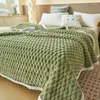 Blankets Fleece Velvet Bed Plaid Autumn Winter Warm Sleeping Blanket Double Soft Comfortable Thick For Cozy Warmth