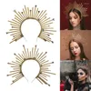 Party Supplies 28TF Cosplay Headdress Halo Crowns Halloween Costume Five-pointed Star Round Headband