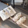 Scarpe sportive per bambini sneaker 2023 Autunno Girls Fashion Brand Shoes Boys Fashion Sports Short e Fat Coach Breable Baby Shoes Q240413