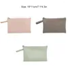 Storage Bags Sanitary Napkin Bag Waterproof PU Women Small Pouch Cosmetic Lip Gloss Organizer Handbag Zipper Closure Pink
