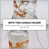 Candle Holders 2 Sets Glass Cloche Bell Dome Mini Food Containers Cake Stand Display Cylinder Lid Jar Terrarium