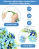 Fleurs décoratives 12pcs Babys bleu artificiels respiration pour vase pour la maison de mariage à la maison Bébé décor d'intérieur