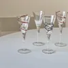 Wine Glasses Vintage High-grade Silk Wrapped Goblet Sake Cup Mini Home Decoration Glass Strong S Set Creative