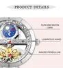 Wristwatches Women Automatic Mechanical Watches Stainless Steel Fashion Hollow Self-Winding Wristwatch Ladies Luxury Clock