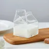Vinglas 275 ml Glass Cup Milk Box Coffee Cups Creative Juice Bottle Clear Gift