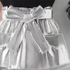 Clothing Sets Toddler Baby Girls 2pcs Skirts Children Fashion Flutter Sleeve Set With Belt Cotton Clothes Suit