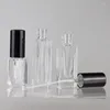 Garrafas de armazenamento 10pcs 3ml 5ml 10ml 30ml 50ml Transparente Perfume Garmane de spray de spray de vidro Distribuidor de névoa vazio Atomizador