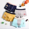 Shorts 4pcs / lot Cotton Boy Boxer Great Elasticity Children's Underwear Shorts confortables PAUTES POUR 212Y