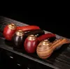 Ultimo tubo di legno a 4 colori Filigrana in oro ebano nanxue sigarette sigari di sigare tabacco a base di erbe tubi accessori Accessori utensili tubo piattali olio