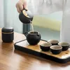 Teaware -sets reizen Chinese Cup Tea Set Accessoires Service Mokken Bubble Maker Ceremony Wasserkocher Home and Garden YX50TS