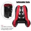 Sex Furniture Aid Split Leg Sofa Mat Sex Tools For Couples Women Sex Chair Bed Flocking PVC With Straps Inflatable Adult Games 240408