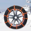 New 10pcs/set Skid Nylon Adjustable Anti-skid Belt Universal Anti-ski Rainy Day Chain Car Tyre Accessories