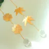 Decorazioni da giardino Crystal Prism Suncatcher Buona fortuna Wish Gift Four Leaf Clover Lotus Hanging Sun Catcher Decor Outdoor Decor Mauch Maker Maker Rainbow