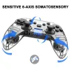 Gamepads -spelcontroller met duimgreep voor schakelaar transparante Bluetooth draadloze gamepads externe console joystick voor Switch NS Pro