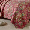 Sängkläder sätter rent bomulls täcke 3st utskriftssängar dubbel quiltning säng täcker mjukt bekvämt filt vinter coverlet hem textil