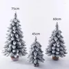 Fiori decorativi in PVC Mini albero di Natale artificiale Preligioso affollato per il display per le vacanze