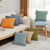 Pillow Cover 45x45 Anime Case Living Room Decoration Cute Bed Polyester Linen Decor Velvet Poster Kawaii Square E0710